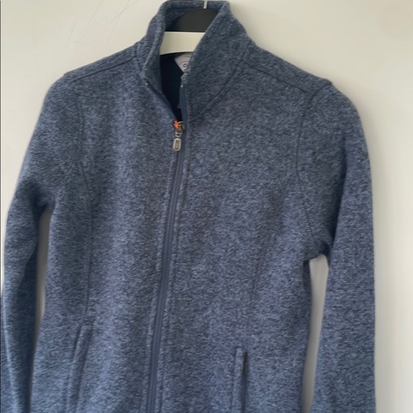 Orvis Women’s Outdoor Performance Blue Marled Sweater Fleece Comfort Classic XS - Picture 5 of 16